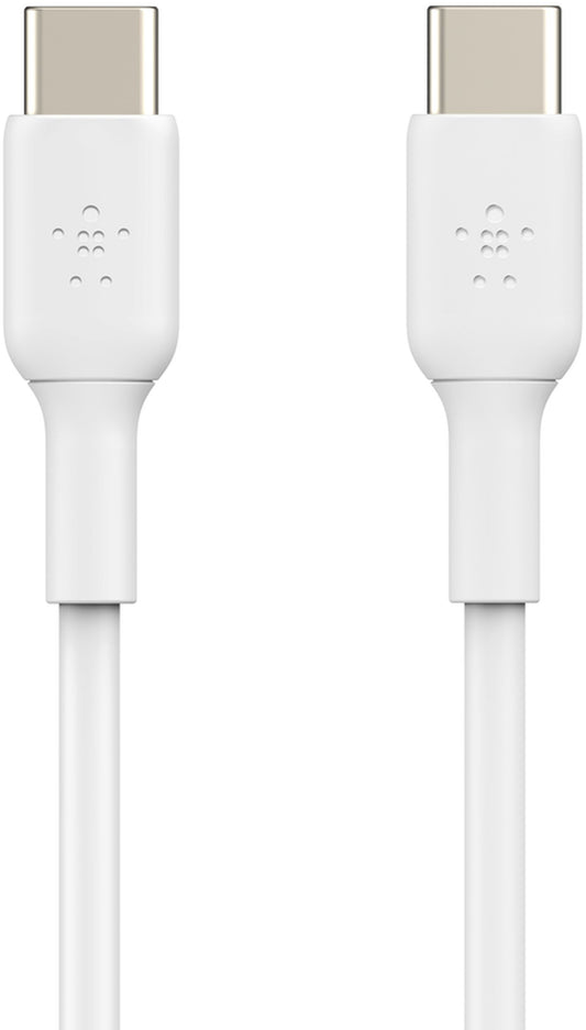Câble de données et de charge USB-C - USB-C Belkin BoostCharge, 60W, 2m, Blanc CAB003bt2MWH