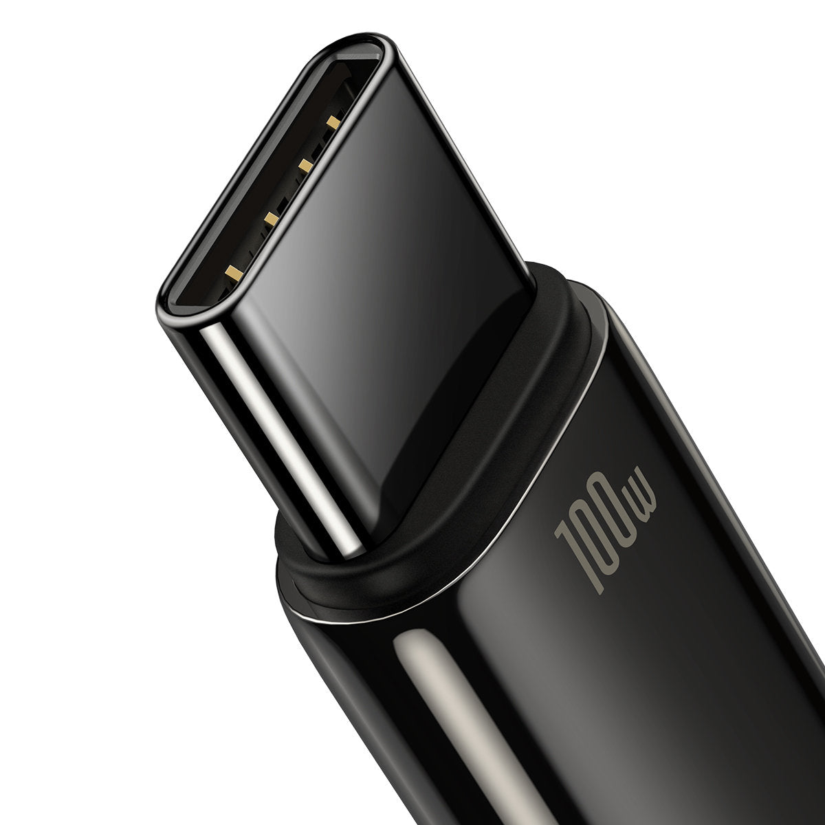 Base USB-A à USB-C Or tungstène, 100W, 2m, Noir CAWJ00010101