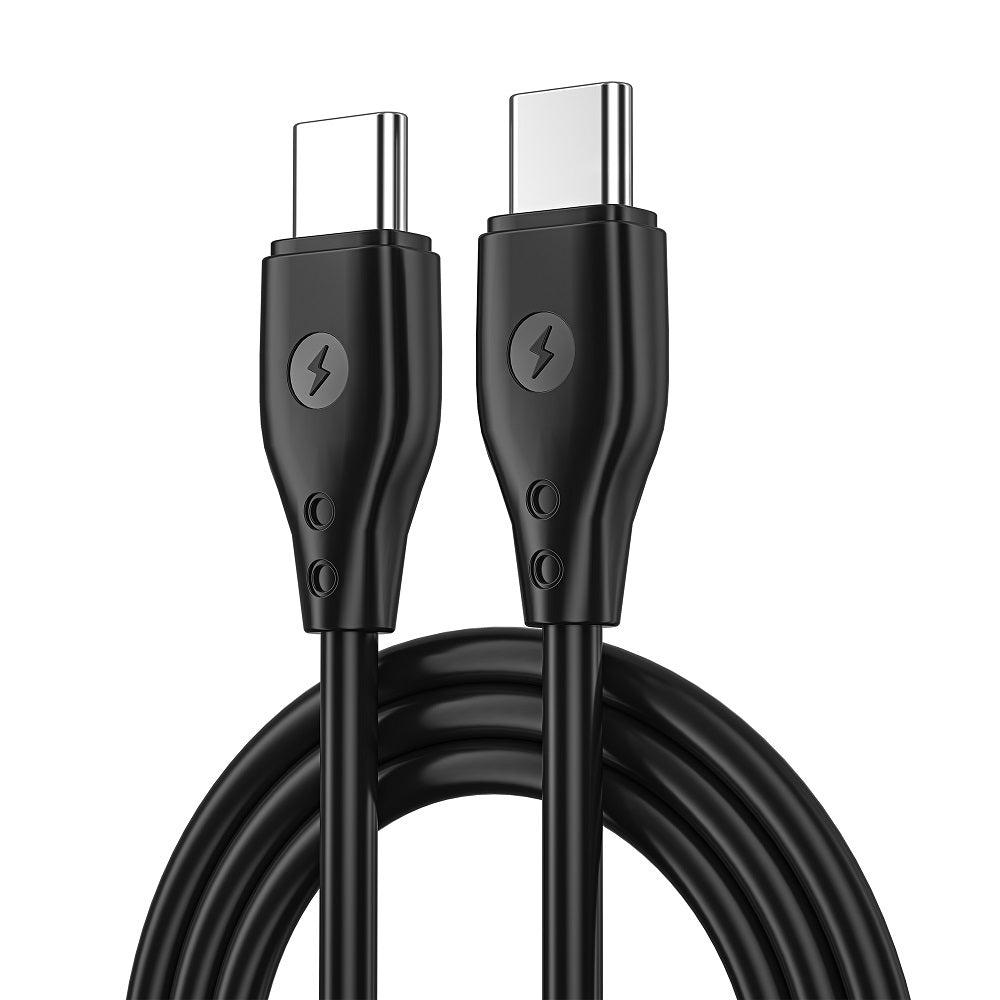 Câble de données et de charge USB-C - USB-C WiWu Wi-C002, 67W, 1m, noir