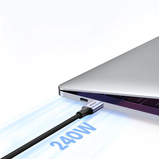Câble de données et de charge USB-C - USB-C UGREEN US535, 240W, 2m, Gris