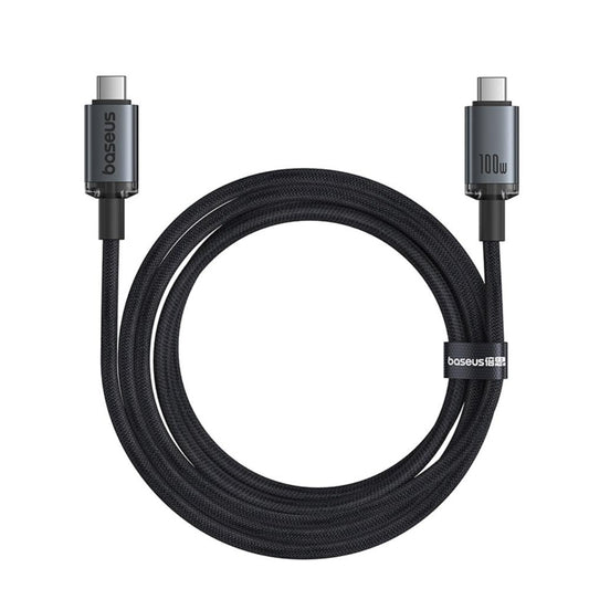 Câble de Données et de Charge USB-C - USB-C Baseus Crystal Shine Series, 100W, 20Gbps, 1.5m, Noir P10318204111-00