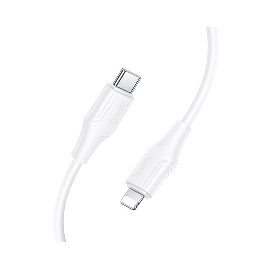 Câble de Données et de Charge USB-C - Lightning HOCO X124, 27W, 1m, Blanc