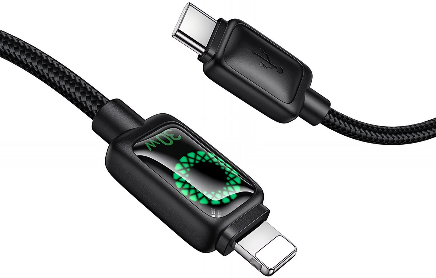 Câble de données et de charge USB-C - Lightning HOCO U146, 30W, 1.2m, Noir