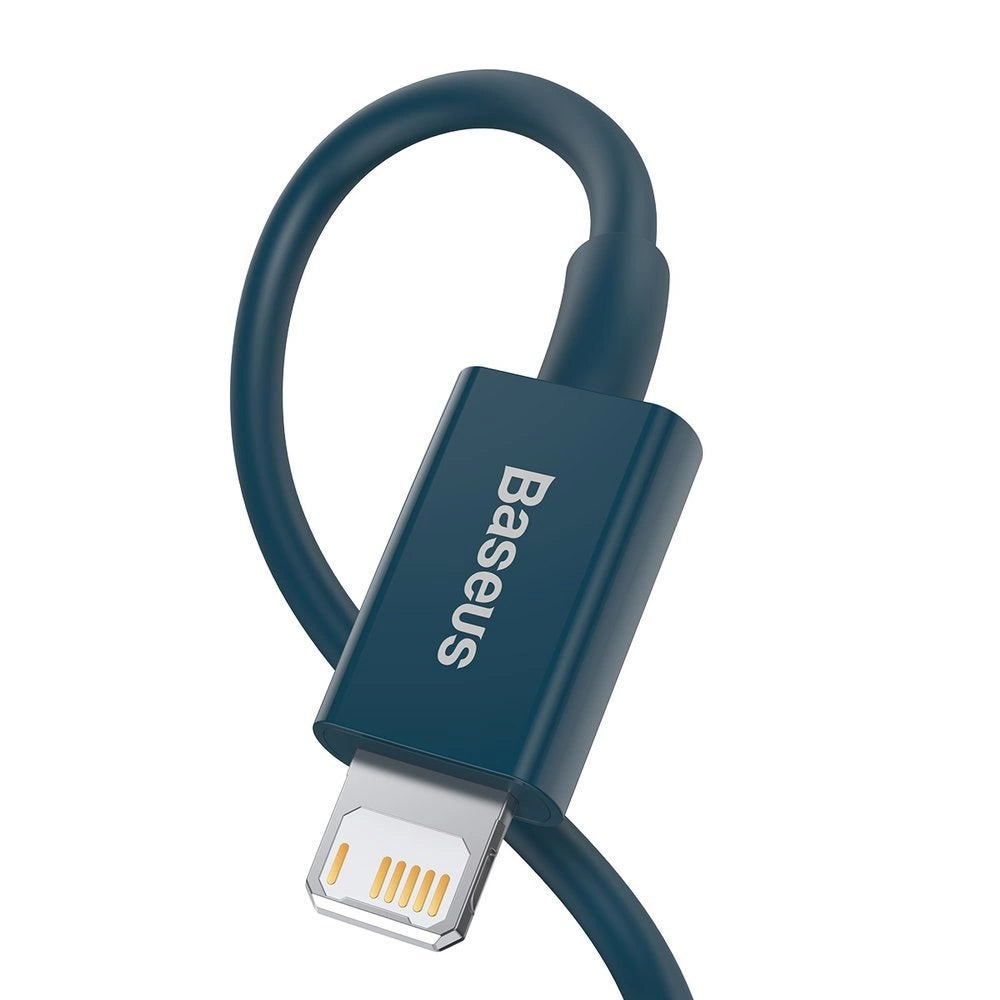 Câble de données et de chargement USB-A - Lightning Baseus Superior Series, 20W, 1m, bleu CALYS-A03
