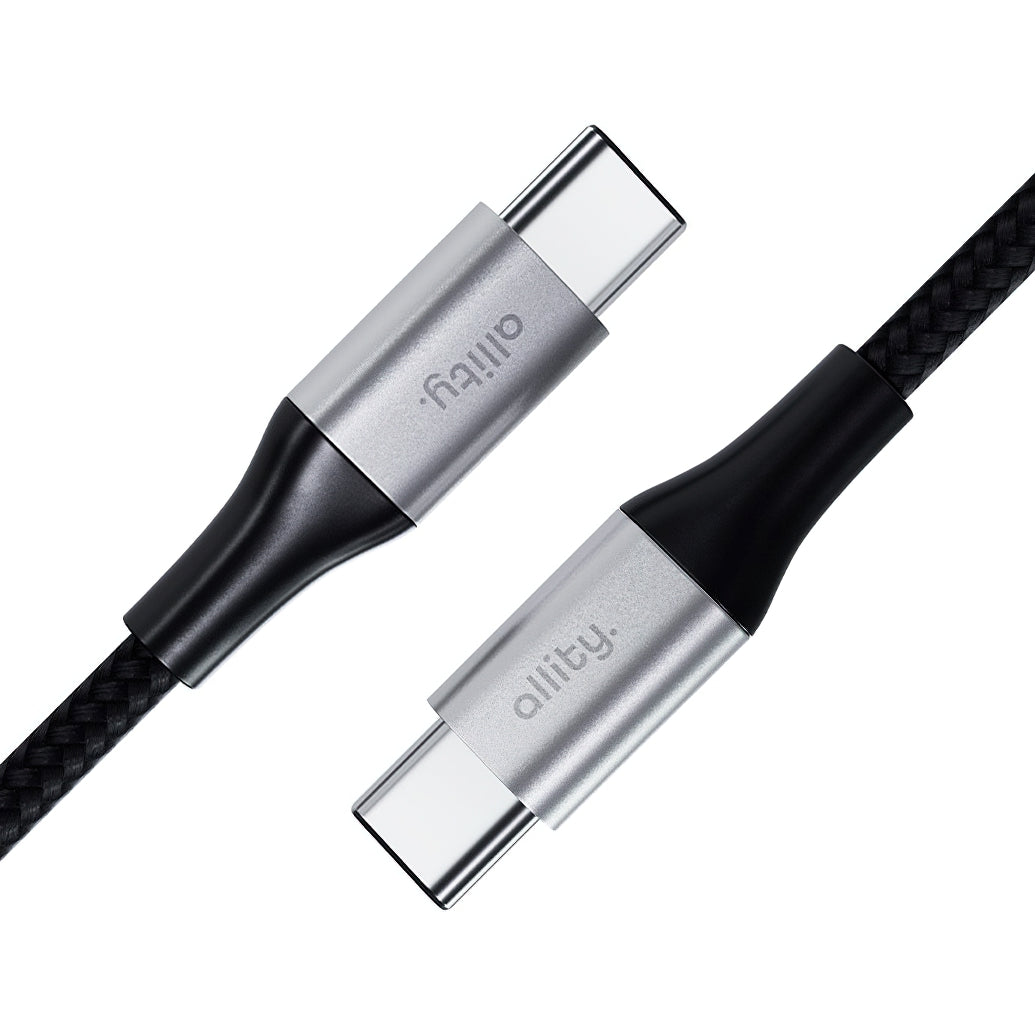 Câble de Données et de Charge USB-C - USB-C Allity. AUC-01, 100W, 2m, Noir