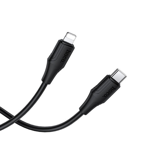 Câble de Données et de Charge USB-C - Lightning HOCO X124, 27W, 1m, Noir
