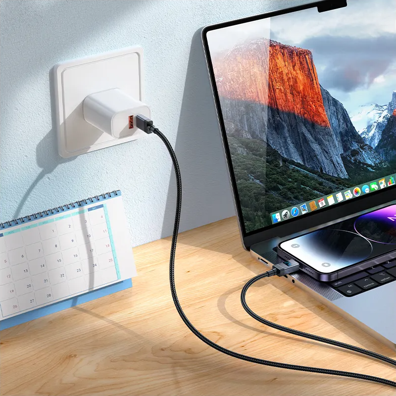 Câble de Données et de Charge USB-C - Lightning HOCO X118 Display, 27W, 1m, Noir