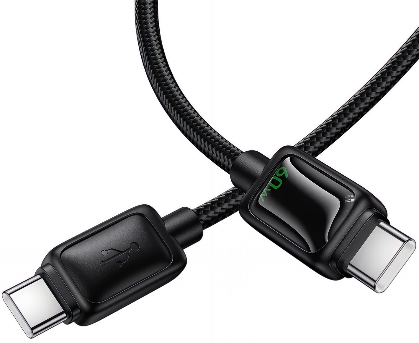 Câble de Données et de Charge USB-C - USB-C HOCO U146, 60W, 1.2m, Noir