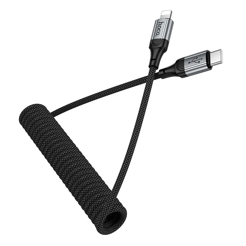 Câble de Données et de Charge USB-C - Lightning HOCO X121, 27W, 1.5m, Noir