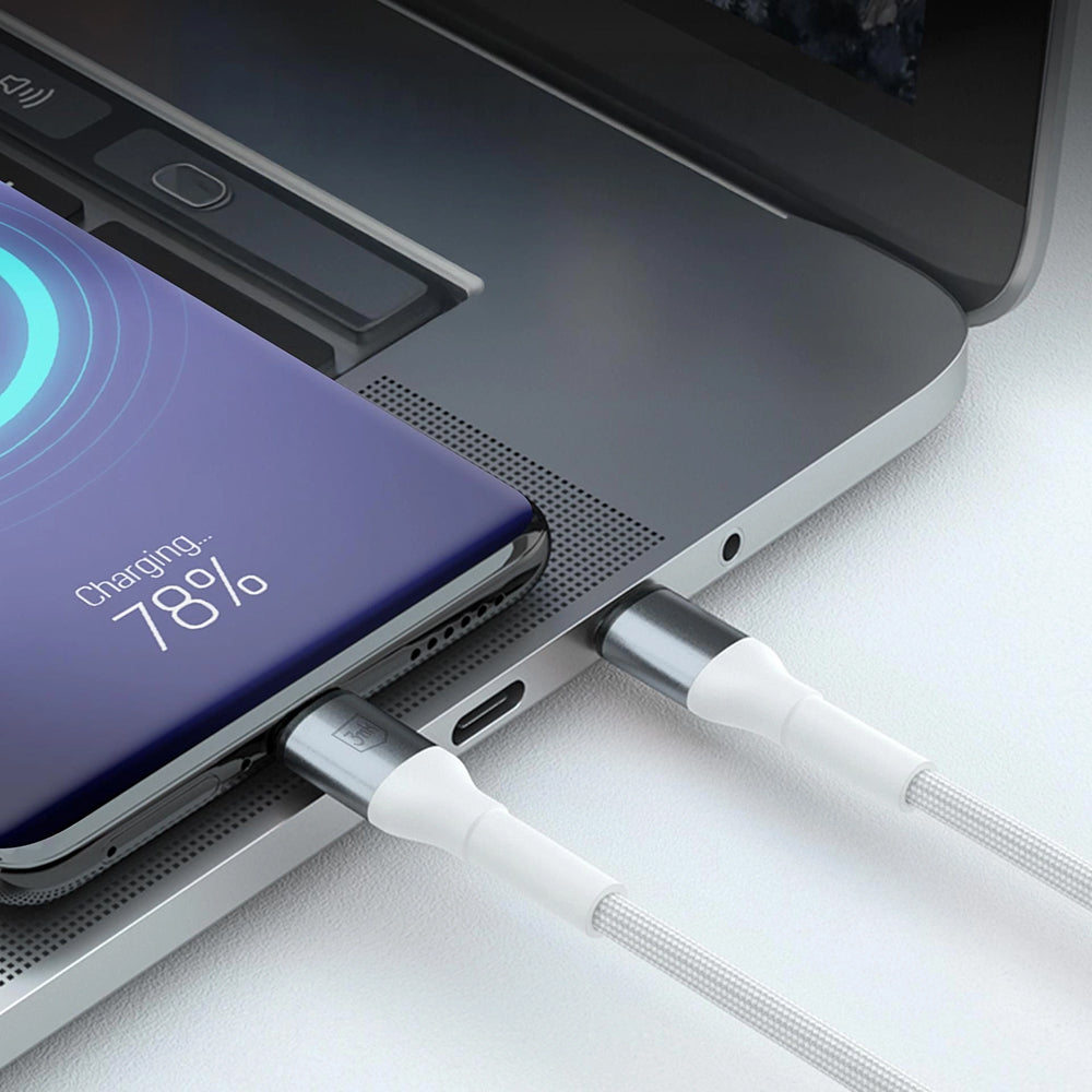 Câble de Données et de Charge USB-A - Lightning 3MK Hyper N, 12W, 2m, Blanc