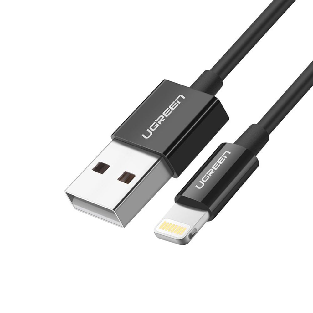 Câble de Données et de Charge USB-A - Lightning UGREEN 80823, 18W, 2m, Noir