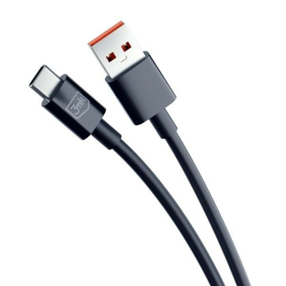Câble de Données et de Charge USB-A - USB-C 3MK Hyper, 18W, 1.2m, Noir