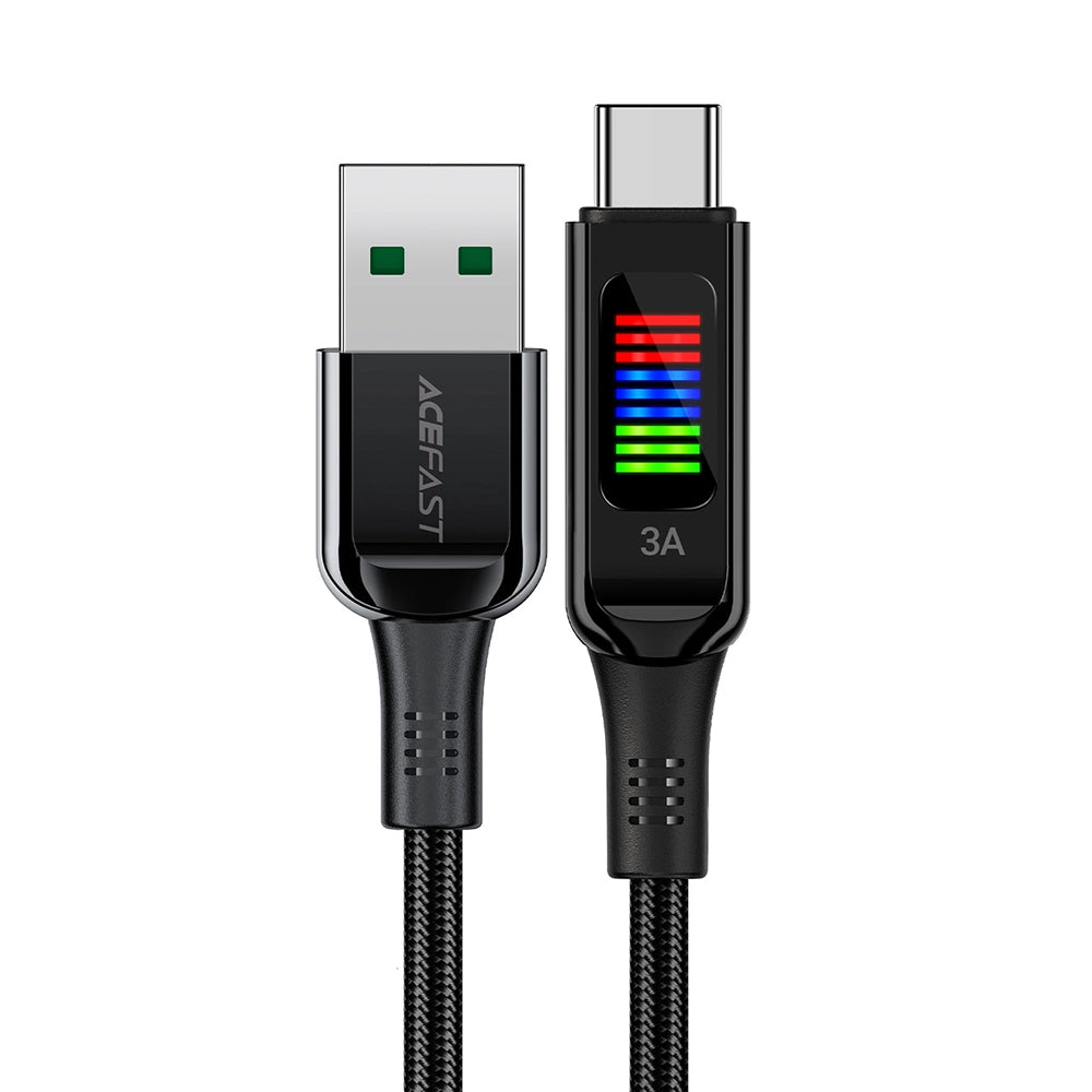 Câble de Données et de Charge USB-A - USB-C Acefast C7-04, 18W, 1.2m, Noir