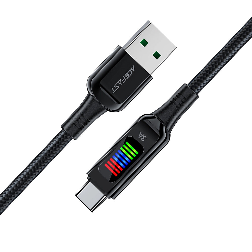 Câble de Données et de Charge USB-A - USB-C Acefast C7-04, 18W, 1.2m, Noir
