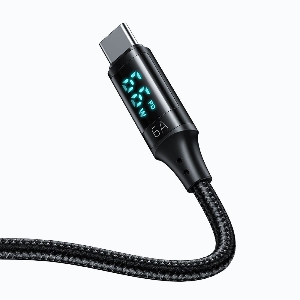 Câble de Données et de Charge USB-A - USB-C McDodo CA-1080 Display, 66W, 1.2m, Noir