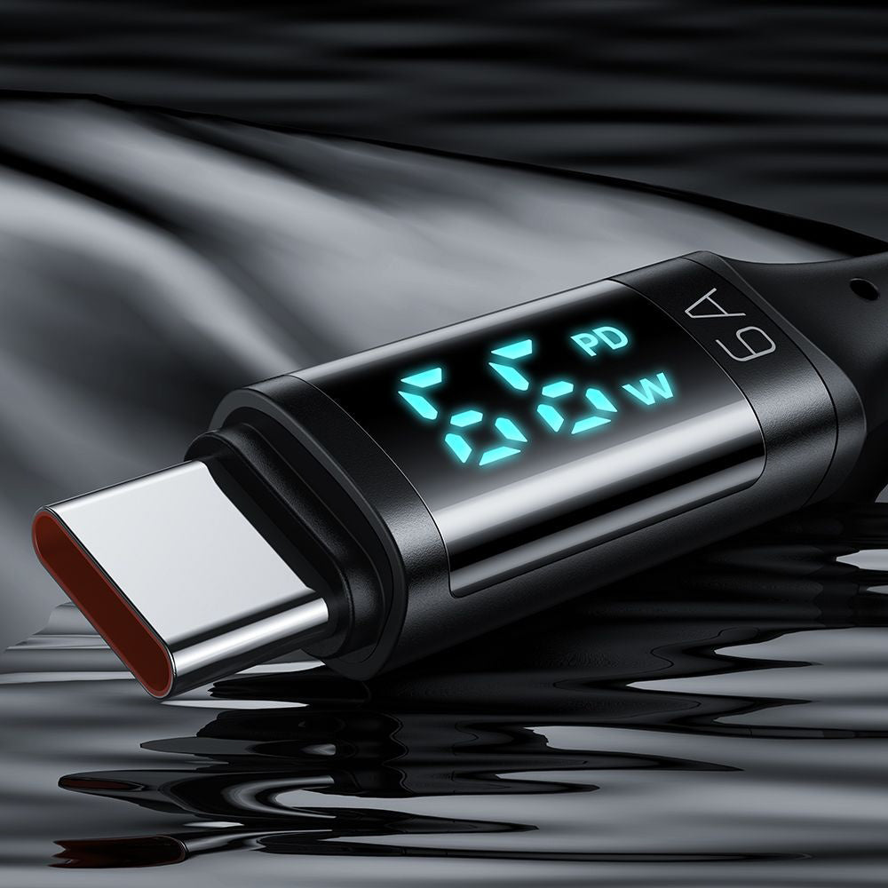 Câble de Données et de Charge USB-A - USB-C McDodo CA-1080 Display, 66W, 1.2m, Noir