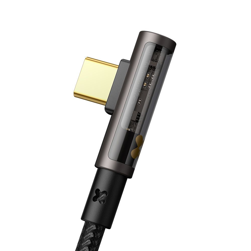 Câble de Données et de Charge USB-A - USB-C McDodo CA-3380 Angled, 100W, 1.2m, Noir