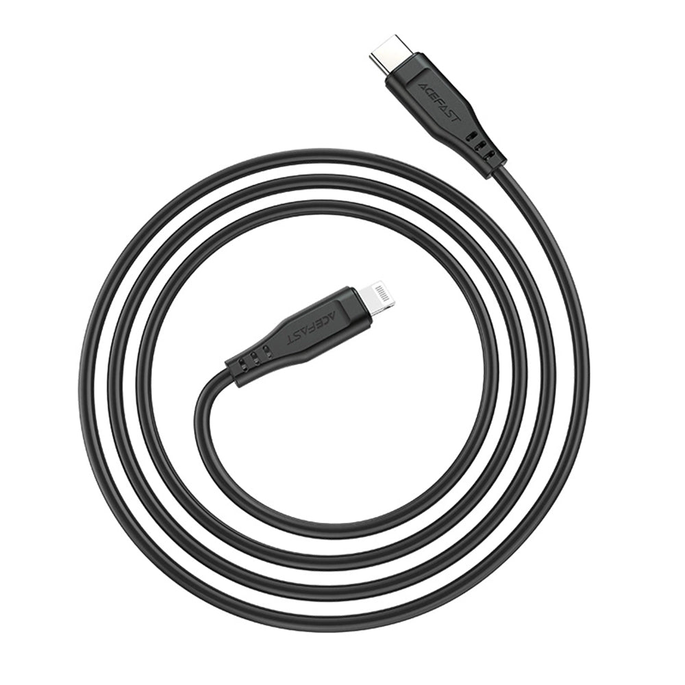 Câble de Données et de Charge USB-C - Lightning Acefast C3-01, 30W, 1.2m, Blanc