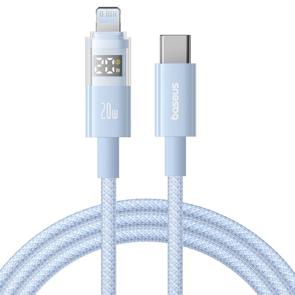 Câble de Données et de Charge USB-C - Lightning Baseus Display 2, 20W, 2m, Bleu P10382703311-01