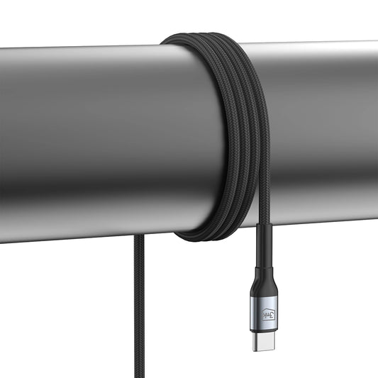 Câble de Données et de Charge USB-C - USB-C 3MK Hyper N Angled, 60W, 2m, Noir