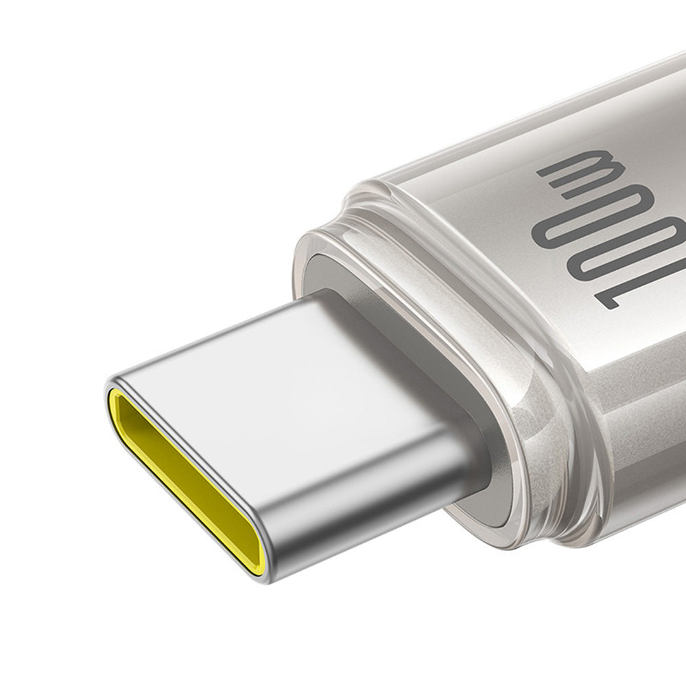 Câble de Données et de Charge USB-C - USB-C Baseus Titanium, 100W, 2m, Argenté P10378100G21-01