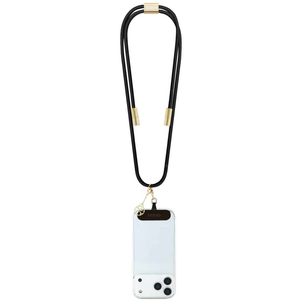 Câble de Données et de Charge USB-C - USB-C Guess CBDY 4G Charm, 100W, 1.5m, Noir