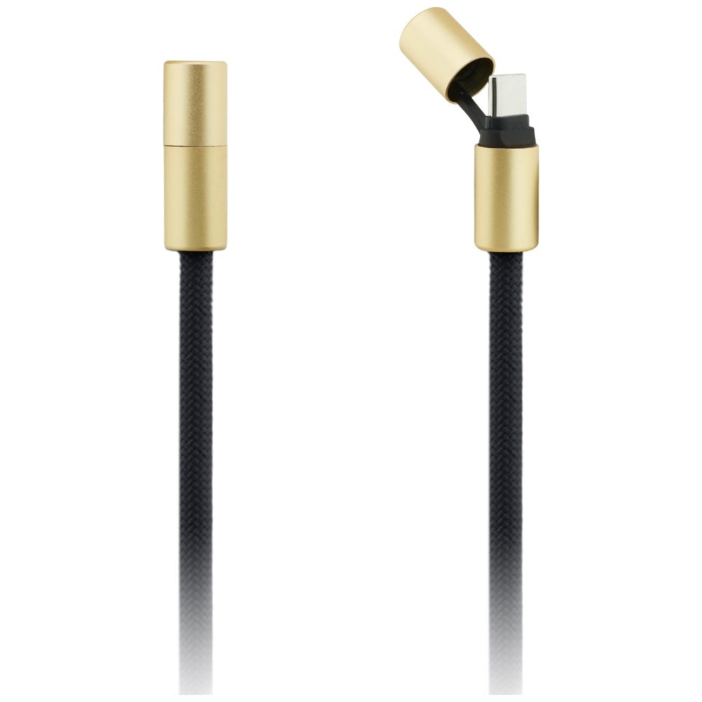 Câble de Données et de Charge USB-C - USB-C Guess CBDY 4G Charm, 100W, 1.5m, Noir