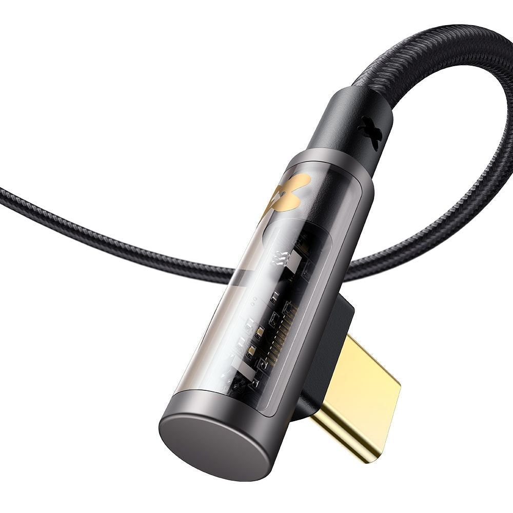 Câble de Données et de Charge USB-C - USB-C McDodo CA-3400 Angled, 100W, 1.2m, Noir
