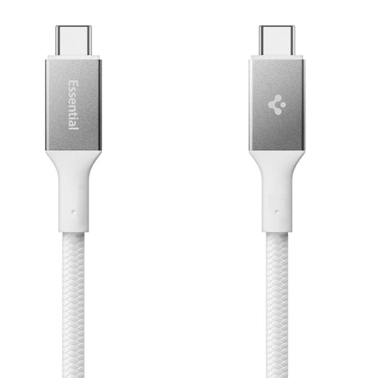 Câble de Données et de Charge USB-C - USB-C Spigen EB10010CC, 100W, 1m, Blanc