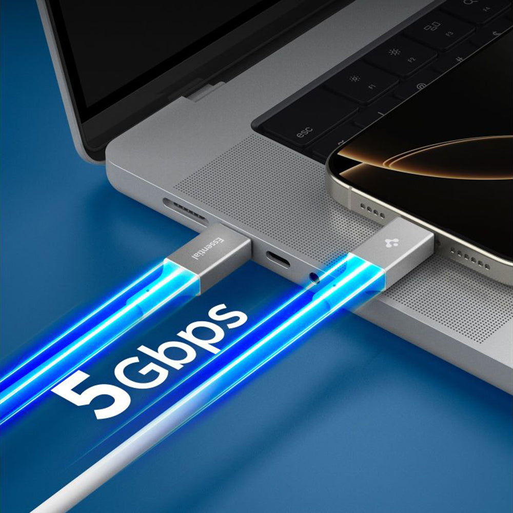 USB-C Data and Charging Cable - USB-C Spigen EB10020CC, 100W, 2m, White ACA08775