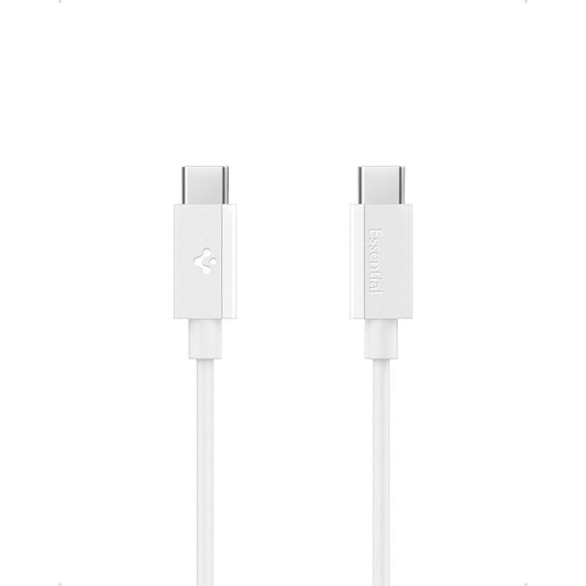Câble de Données et de Charge USB-C - USB-C Spigen Essential, 60W, 2m, Blanc
