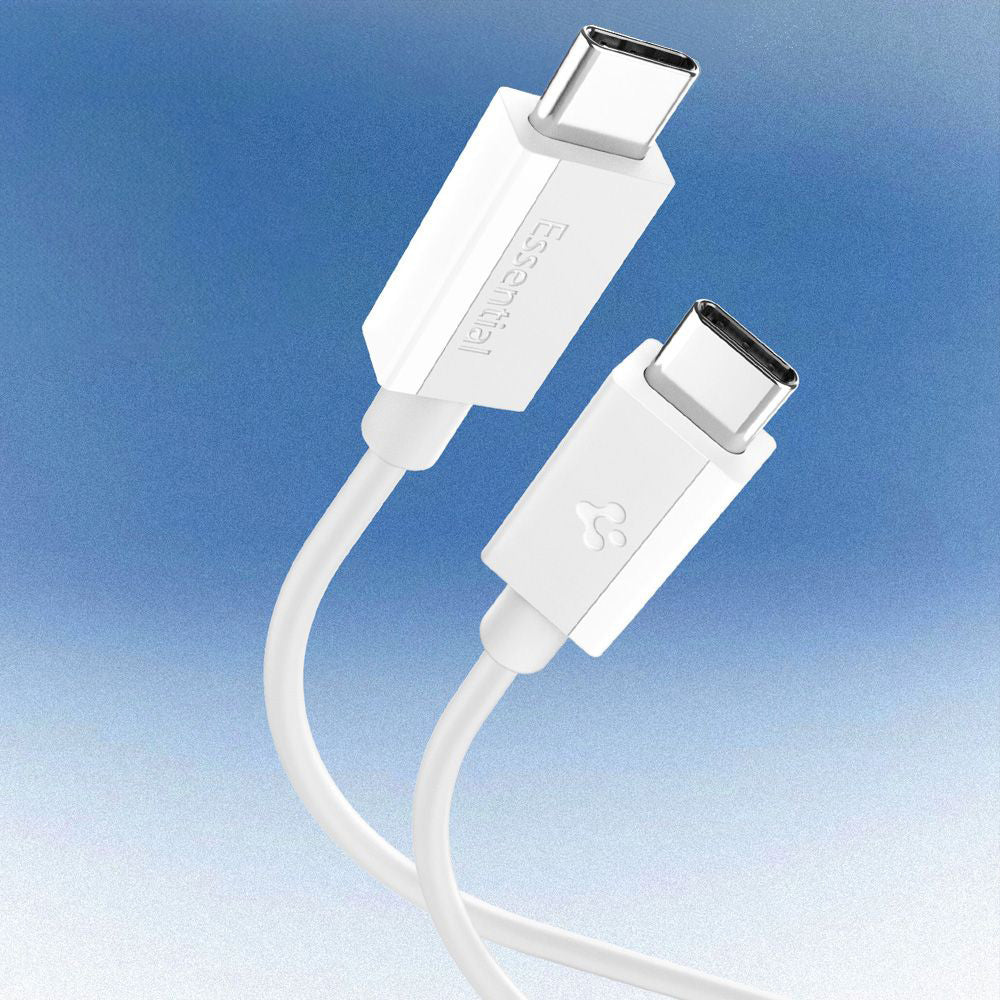USB-C Data and Charging Cable - USB-C Spigen Essential, 60W, 2m, White ACA08719