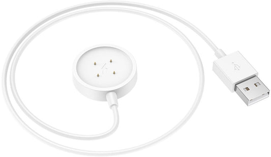Câble de chargement pour Smartwatch HOCO Y24, USB-A, Blanc