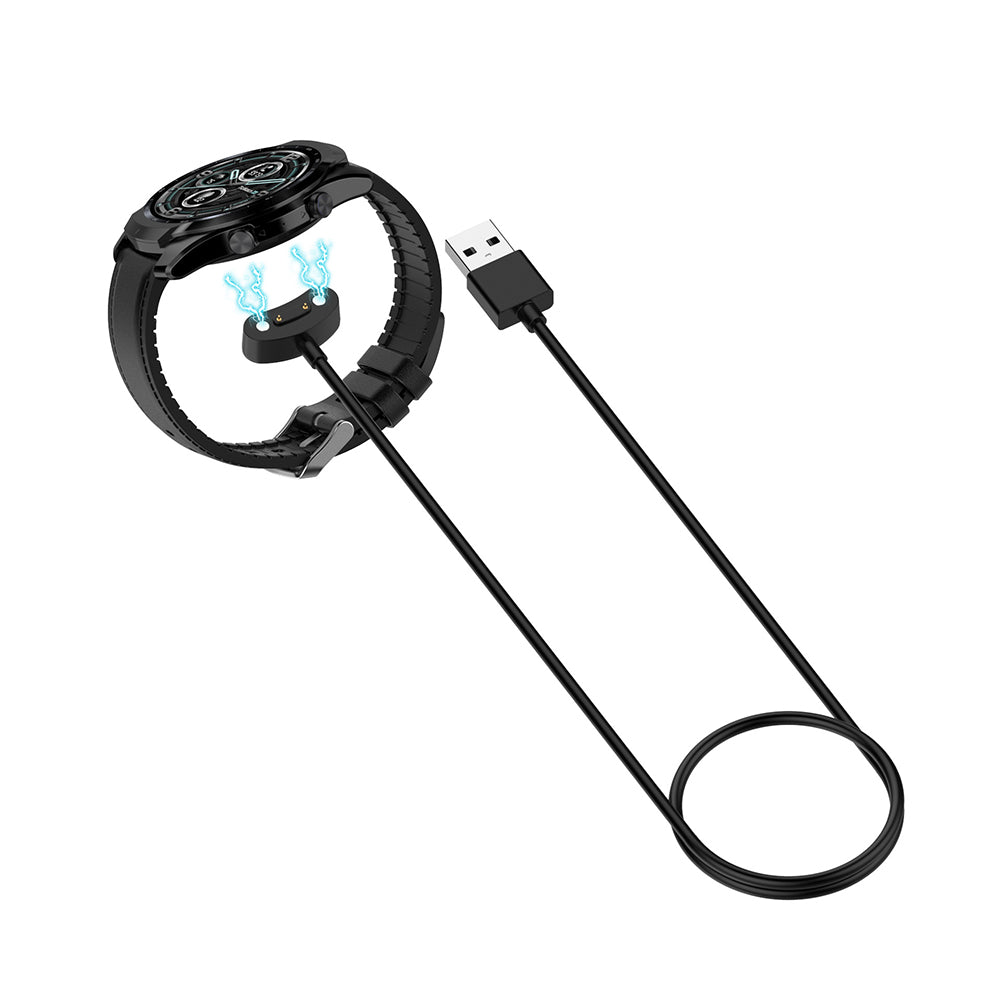 Câble de Chargement Techsuit TCW1 pour Mobvoi Watch Series, USB-A, Noir