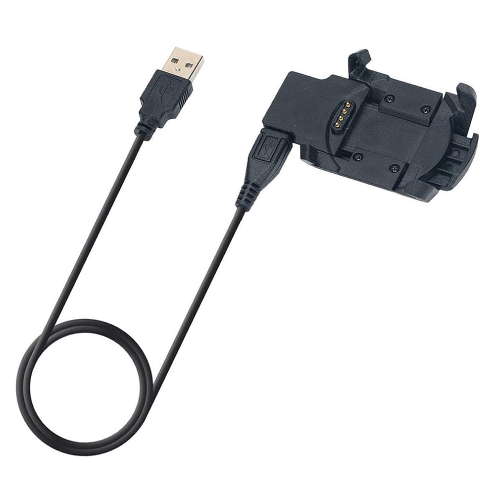 Câble de Chargement Techsuit TGC5 pour Garmin Fenix 3 Sapphire / 3 HR / 3, USB-A, Noir