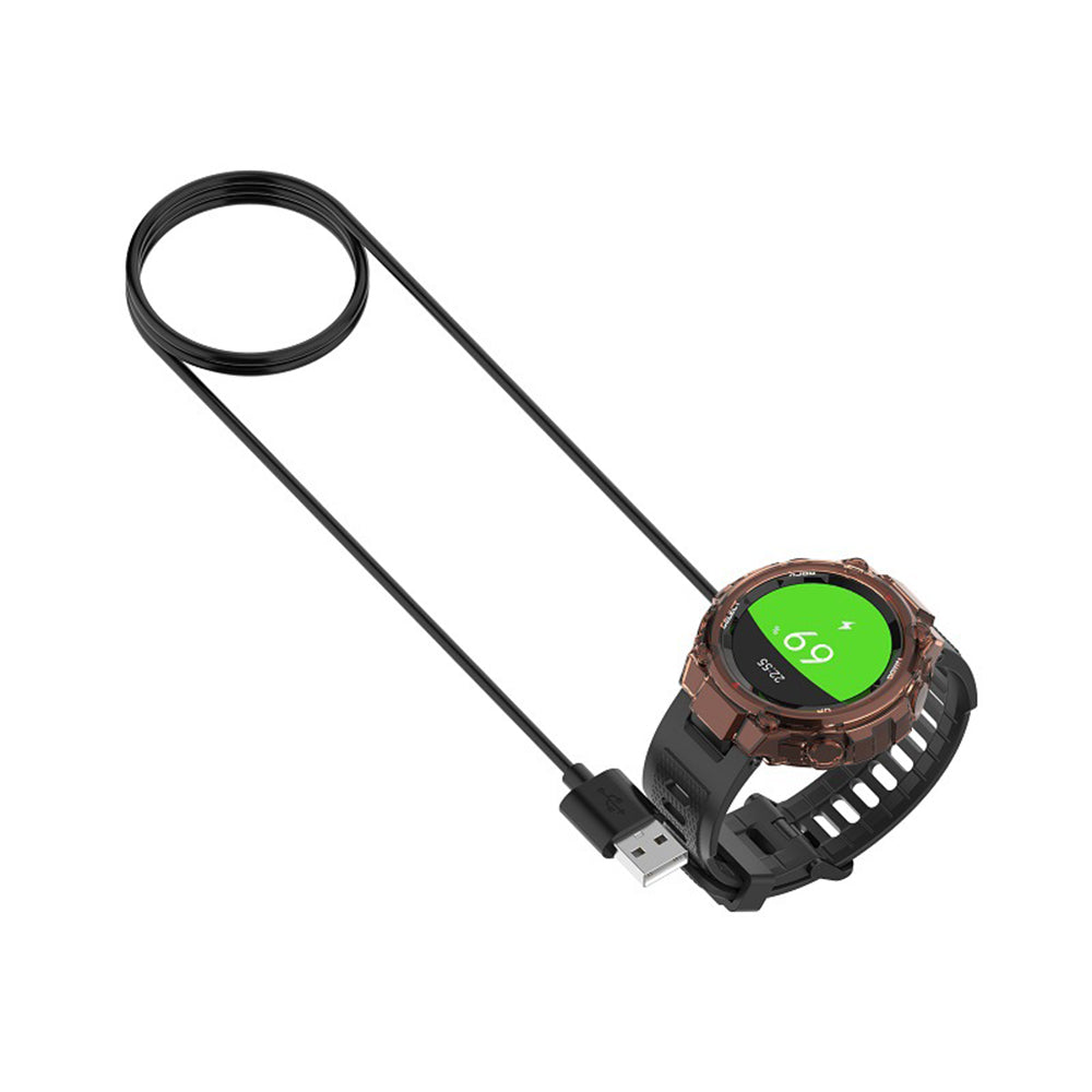 Techsuit THA2 Charging Cable for Amazfit Watch Series, USB-A, Black