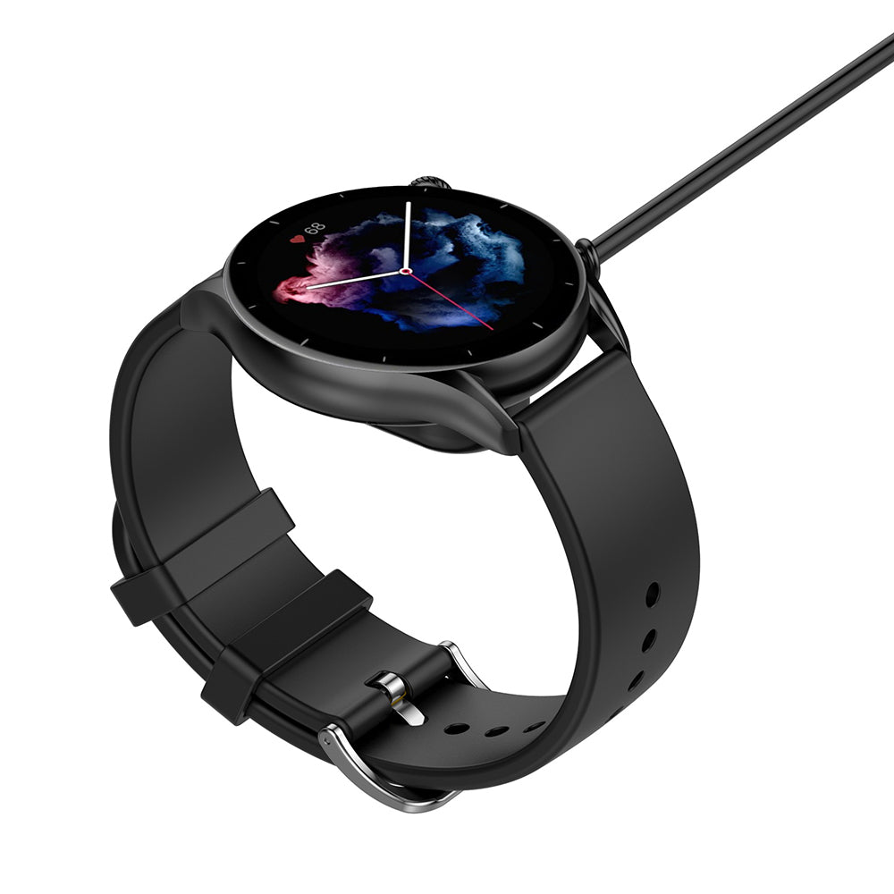 Techsuit THA3 Charging Cable for Amazfit Watch Series, USB-A, Black