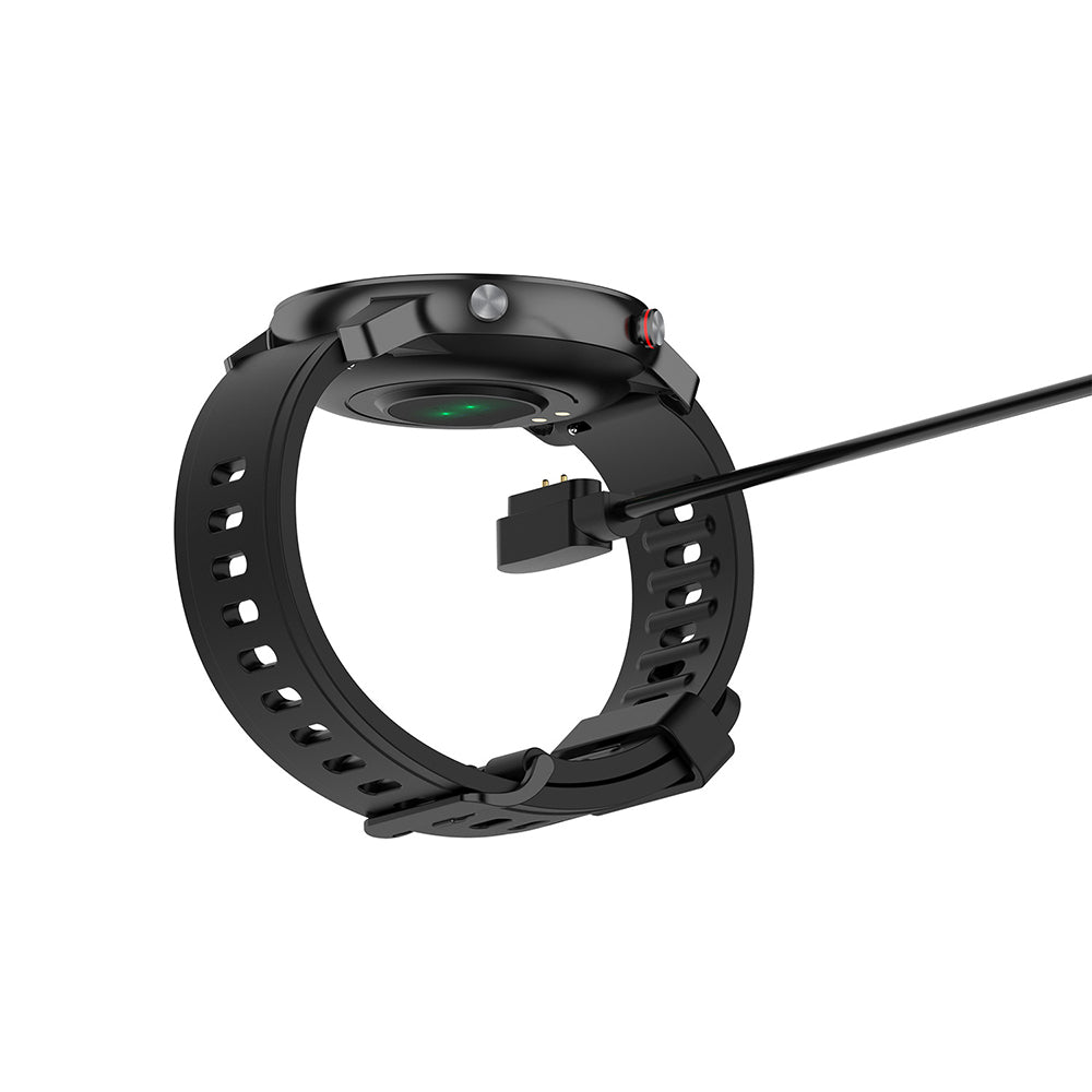Câble de charge Techsuit TXC4 pour Oneplus Nord Watch / Haylou Bling LS12 / RT LS05S, USB-A, Noir