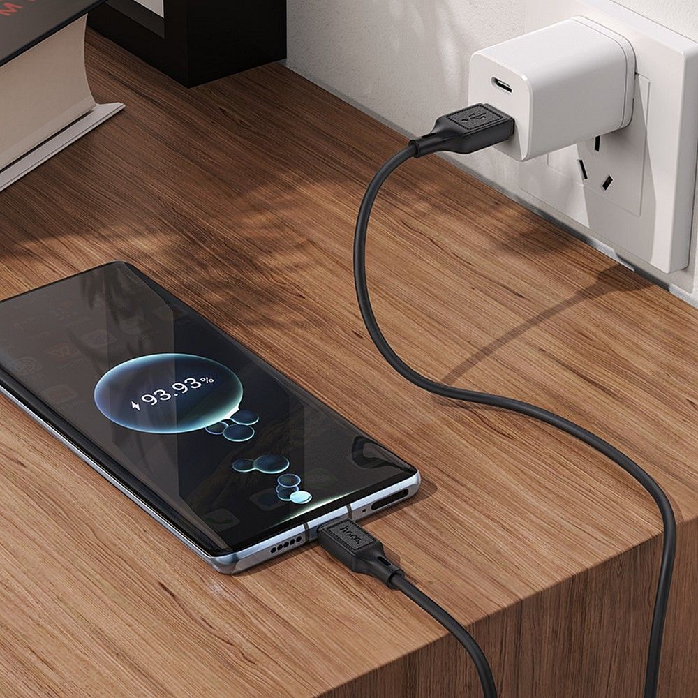 Câble de Données et de Charge USB-A - USB-C HOCO X90, 60W, 1m, Noir