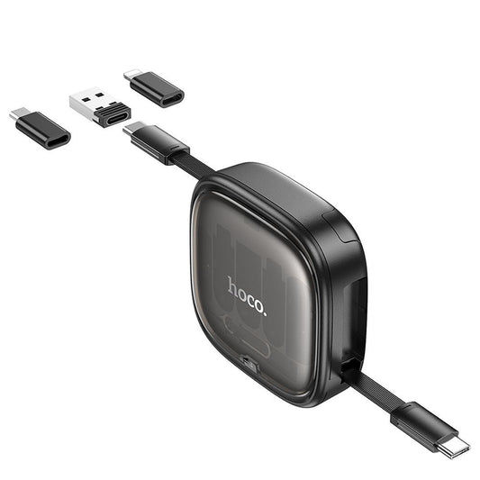 Câble de Données et de Charge USB-C - USB-C HOCO U140, 60W, 0.95m, Noir
