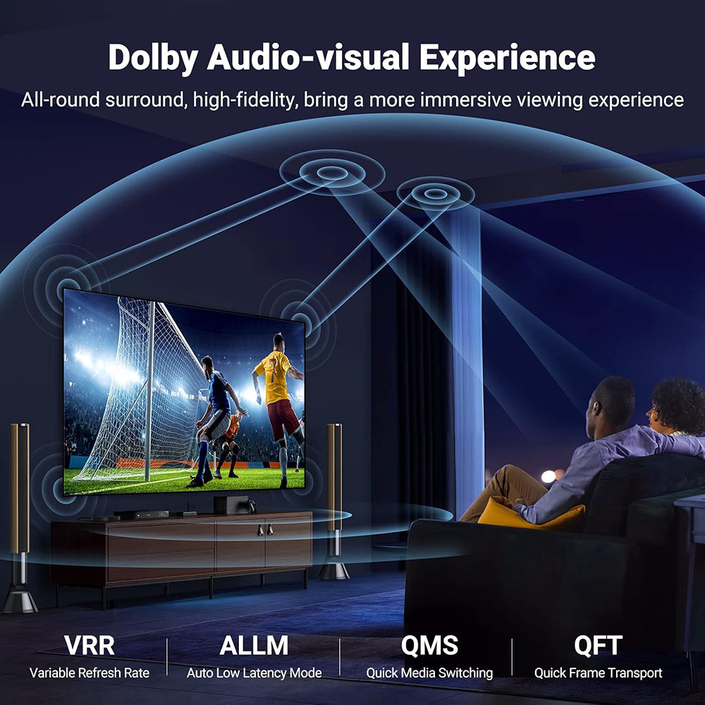 Câble Vidéo Ugreen HD140 (80405), HDMI - HDMI, 8K, 5m, Noir