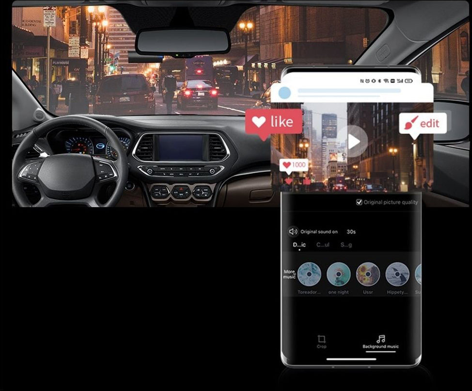 Caméra Auto DDPAI Mini Pro DM2503A-02, 2K, Wi-Fi