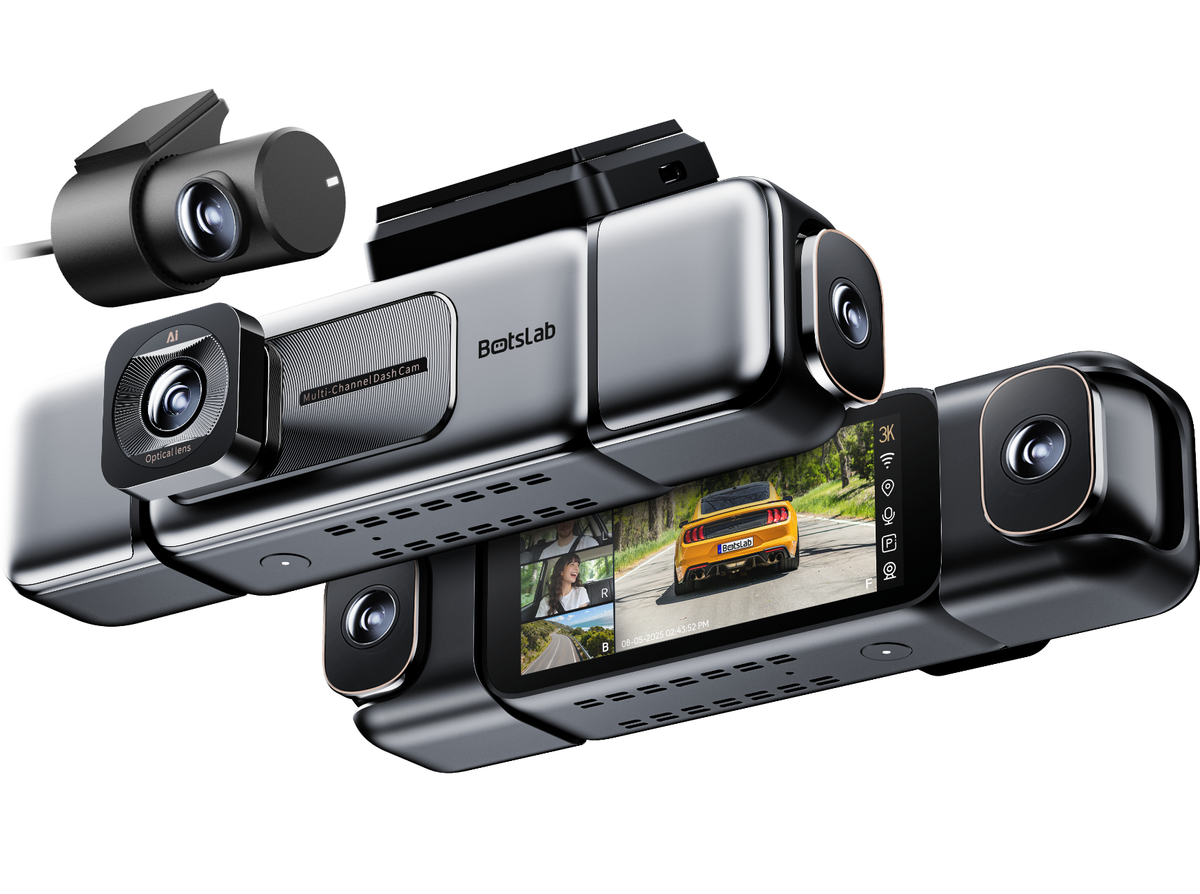 Caméra Auto Avant Arrière Botslab G980H 4CH, 3K, Wi-Fi, GPS, Écran 3,18 pouces