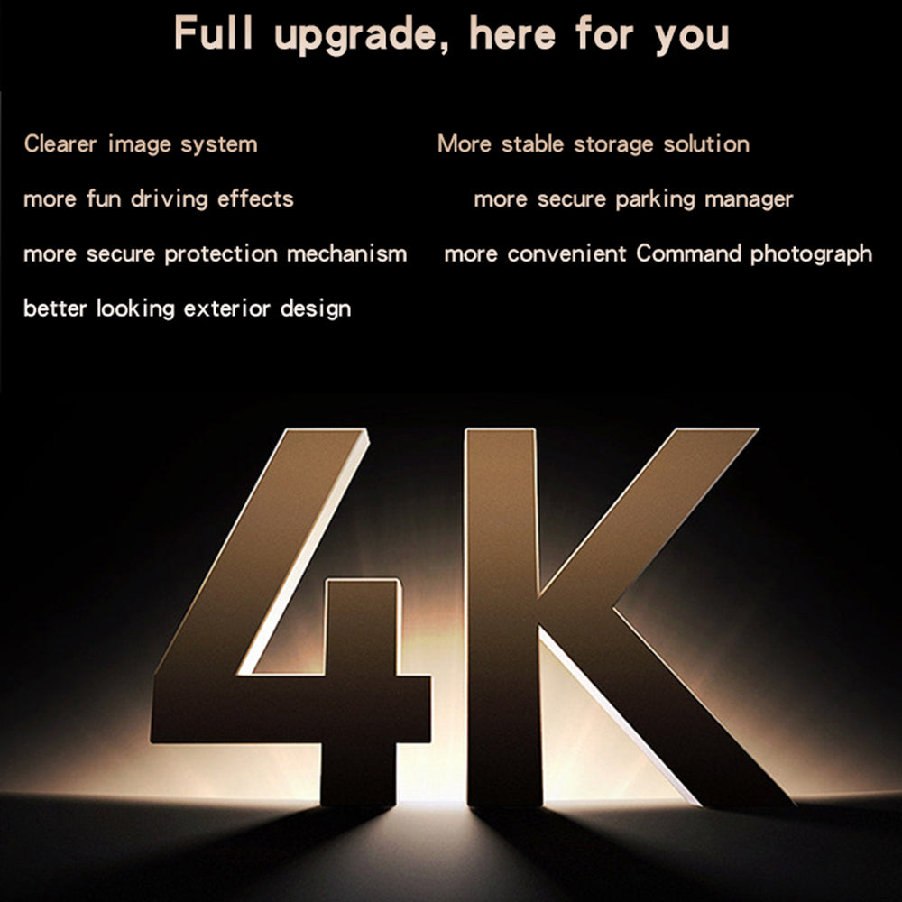Caméra Auto Avant Arrière Yesido KM15, 4K, Wi-Fi, Affichage 2 pouces