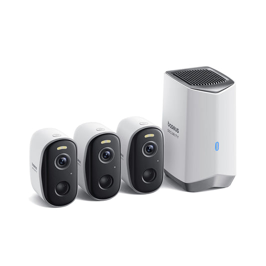 Caméra de Surveillance Baseus N1, Wi-Fi, 2K, IP67, Extérieur, Set 3 pièces S0TW022131