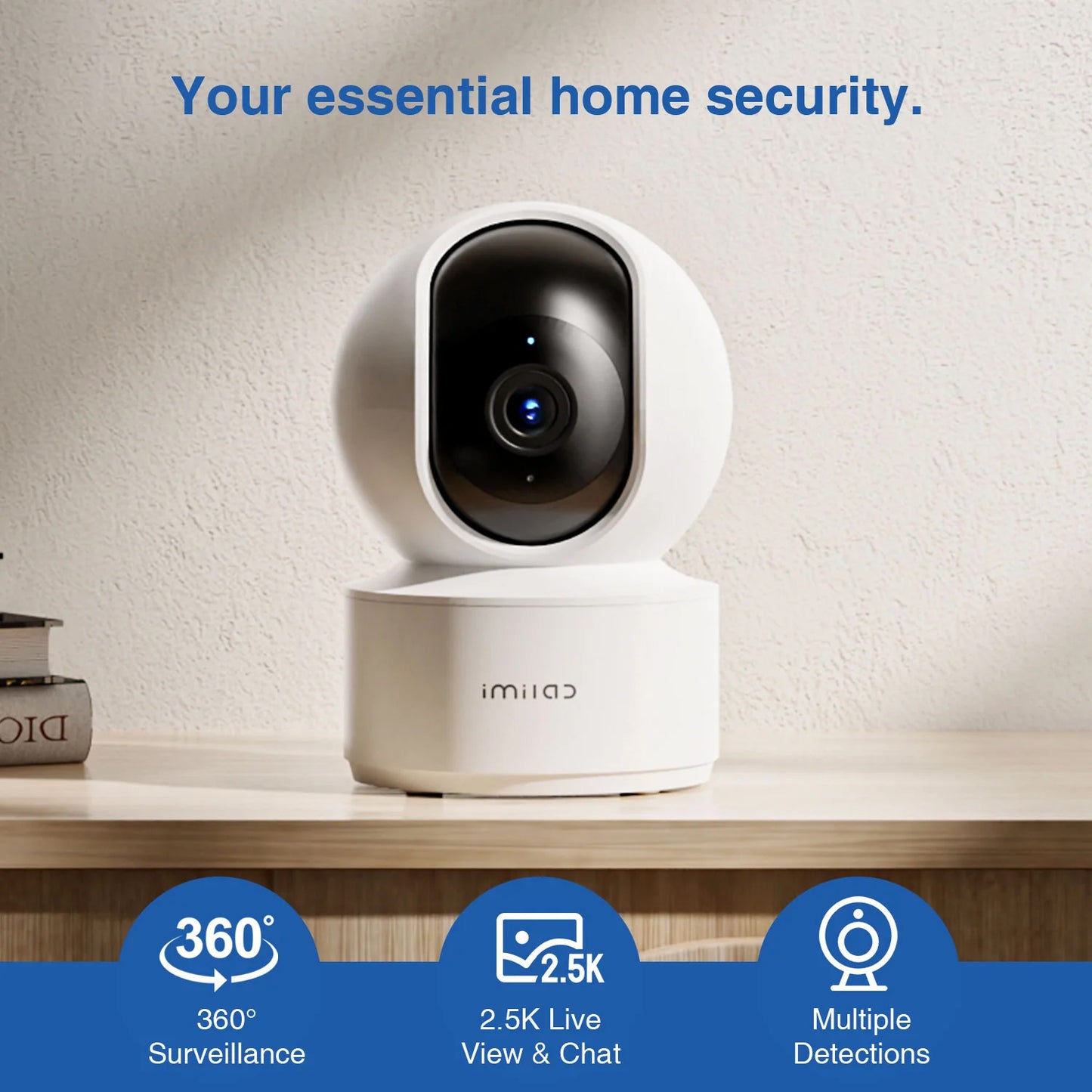 Caméra de Surveillance iMILAB C21 MI, Wi-Fi, 2.5K, Intérieur