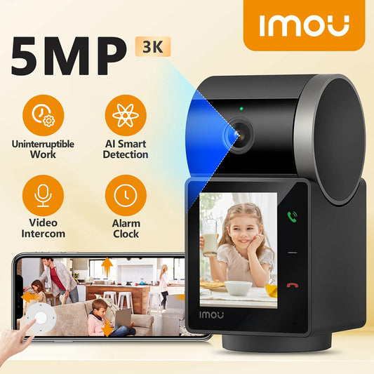 Caméra de Surveillance Imou Rex VT Pro, Wi-Fi, 3K, Intérieur IPC-S2VBP-5M0WR