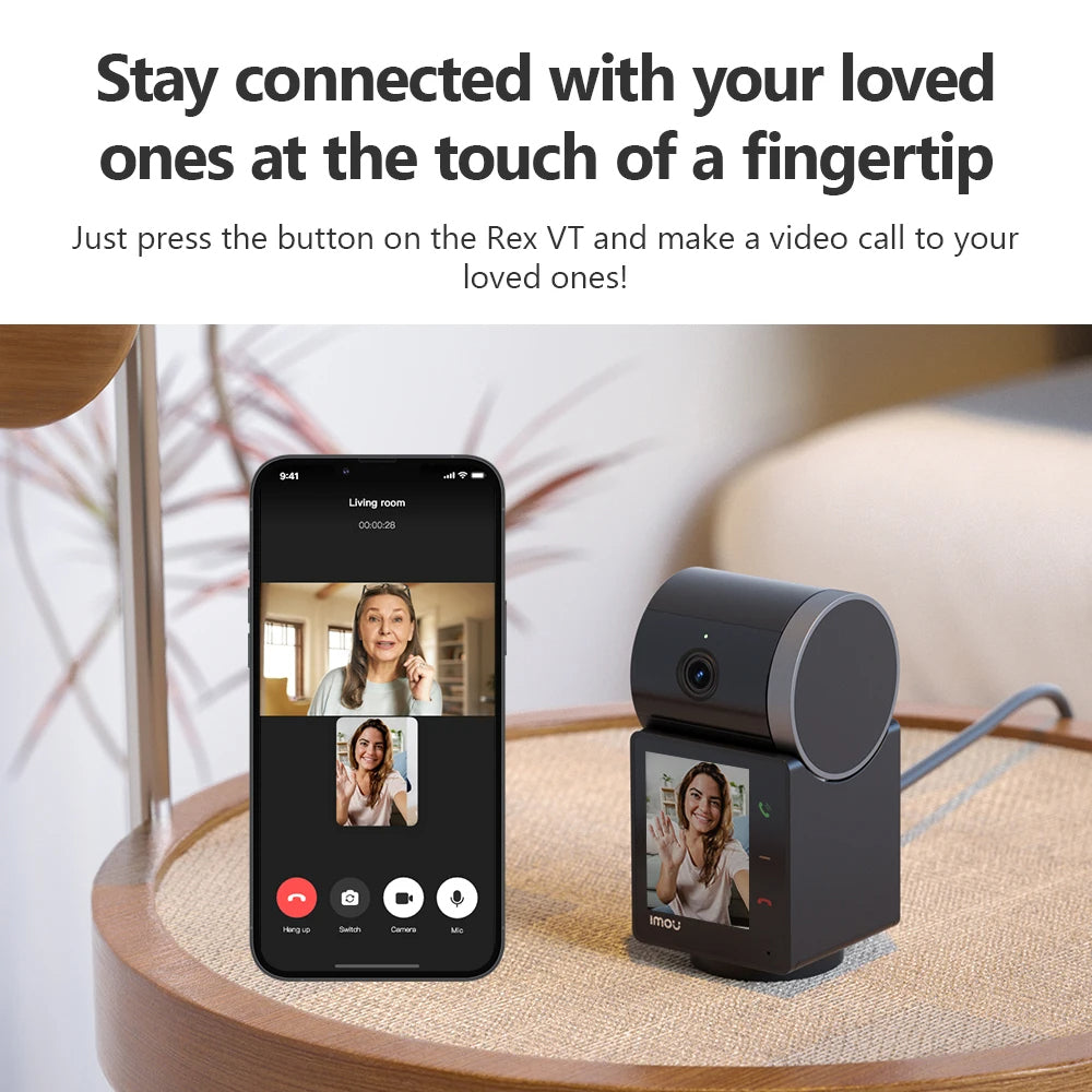 Caméra de Surveillance Imou Rex VT Pro, Wi-Fi, 3K, Intérieur IPC-S2VBP-5M0WR