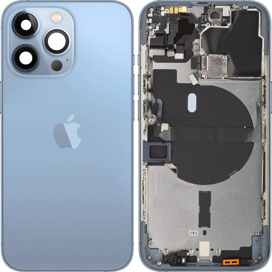 Apple iPhone 13 Pro Battery Cover, avec demi-case, bleu (Sierra Blue), Swap