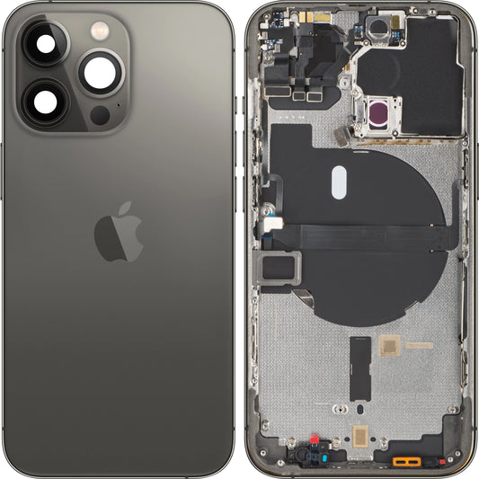 Apple iPhone 13 Pro Battery Cover, avec Middle Case, noir (graphite), Swap